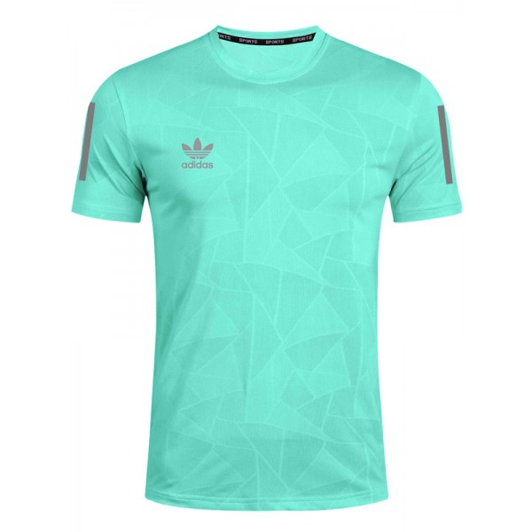 Adas maglia da allenamento maglia da calcio da uomo divisa da abbigliamento sportivo verde-blu maglietta sportiva da calcio casual a maniche corte 2023-2024